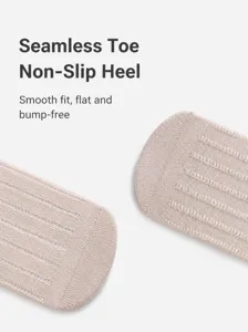Newborn baby socks seamless anti-bacterial cotton socks cute cartoon infant mid-tube