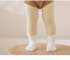 Conjunto leotardos calcetines bebé niño tierno punto sin costuras cálido algodón transpirable