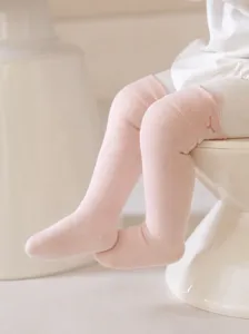 Newborn Infant Baby High Knee Cotton Socks Cute Cartoon Bear Soft Breathable Long Tube Socks For Boys And Girls Toddlers