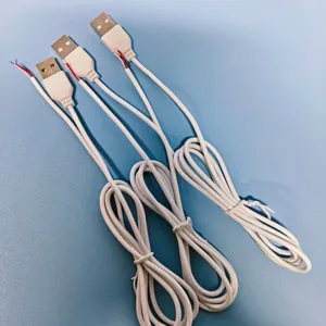 Wholesale universal USB power cable 5V DC charging wire DIY electronic accessories.