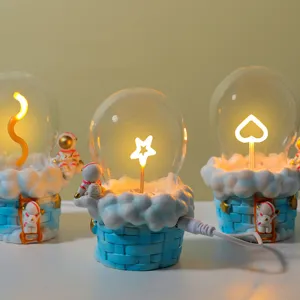 Creative astronaut cloud bulb night light desk lamp bedroom romantic atmosphere decor gift