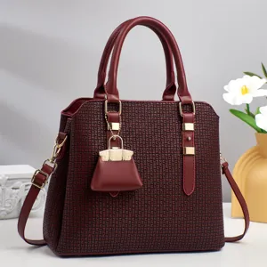 Femme luxe style sac à main grande capacité PU cuir sac à bandoulière élégant cabas