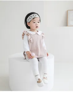 Cute cartoon anti-slip baby toddler floor socks for indoor wear, comfortable spring style.