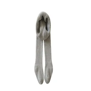 Verdickte Frottee-Baumwoll-Leggings für Kinder Detailansicht, warme unifarbene Strumpfhose.