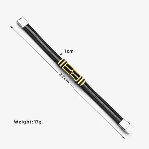 Roestvrij staal en siliconen gevlochten armband detail met 22cm lengte en 17g gewicht specificatie.