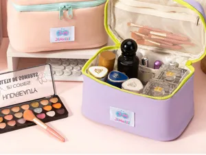 Large capacity waterproof cosmetic bag portable travel makeup organizer bag design