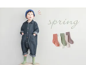 Infant baby socks combed cotton toddler crew socks soft knit newborn baby footwear detail.