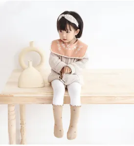 Toddler baby cotton mid-calf socks cute infant autumn winter non-slip warm hosiery apparel
