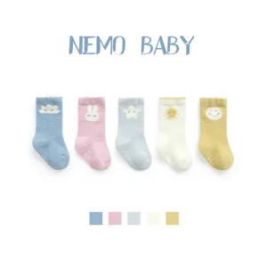 Neugeborenes Baby Verdickte Plüsch Warme Bodensocken Süßes Cartoon Tierdesign Rutschfeste Kleinkindersocken Wintersocken