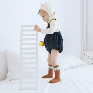 Toddler baby cotton high tube socks anti-slip cute infant floor socks autumn winter warm leg warmers