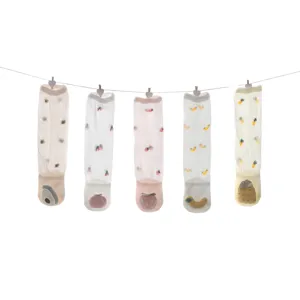 Infant summer mesh long socks cute fruit 3D doll baby over-the-knee cotton socks