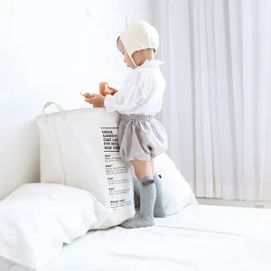Chaussettes hautes à nœud pour tout-petit mignon printemps automne bébé fille tricot bas
