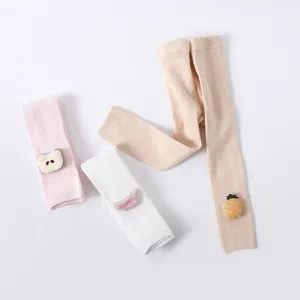 Joli collant en coton pour bébé fille avec décor de fruit, leggings doux pour enfants