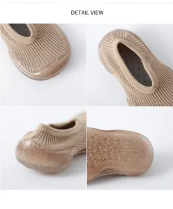 Kleinkind Anti-Rutsch Strick Boden Schuhe Socken mit weicher Gummisohle atmungsaktiv