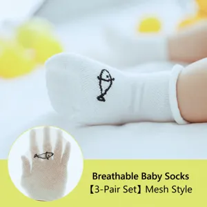 Neonato Bambino Estate Maglia Traspirante Cotone Calzini Carino Cartone Animato Animale Neonato Bambino Calzini Alla Caviglia