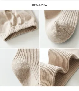 Kids ribbed tights detail view, soft combed cotton footed leggings, comfortable daily wear.