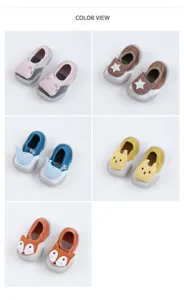 Süße Baby Lauflernschuhe Anti-Rutsch Socken weiche Sohle Baumwolle Kleinkind Schuhe