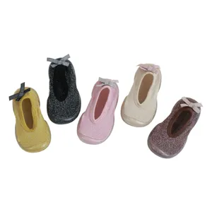 Anti-Rutsch Weichsohle Kleinkind Boden Socken Baby Laufen Schuhe Bunte Set Mode