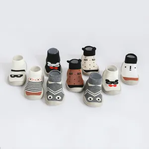 Babys Antirutsch Laufsocken, atmungsaktive Strick-Bodensocken mit weicher Gummisohle fur Kinder