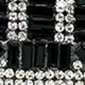 Rhinestone evening bag detail crystal luxury clutch shoulder chain purse sparkling black.