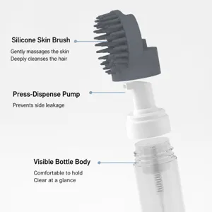 Pet bath brush silicone foam dispenser massage brush for cats and dogs cleaning tool.