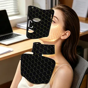 LED Facial Mask Silicon Photon Rejuvenation Anti Aging Skin Care Face Neck Beauty Device