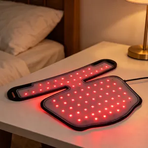 LED facial and neck beauty device silicone mask photon skin rejuvenation light therapy mask