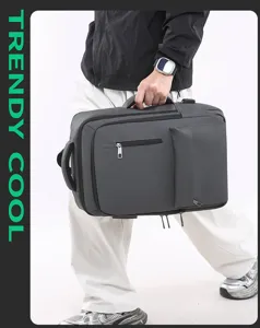 Sac à dos anti-vol pour ordinateur portable d'affaires avec port USB, sac de voyage durable.