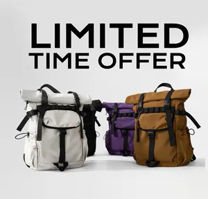 Unisex roll-top backpack outdoor sports wear-resistant large capacity travel bag