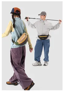 Farbblock Design Bauchtasche für Damen und Herren, Outdoor Sport Freizeittasche.