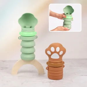 Tragbare faltbare Haustier Wasserflasche für Hunde Outdoor Silikon Trinkflasche neu