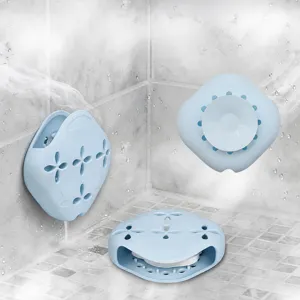 Silikon Seifenhalter für das Bad, Wandsaugnapf Seifenschale und Duftbox neu.