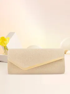 Sac de soirée pailleté élégant avec fermeture métallique pour femmes fête mariage bal mode