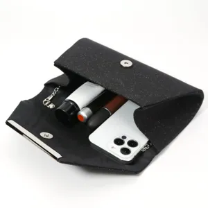 Black glitter evening clutch bag for women, elegant party handbag with metal chain.
