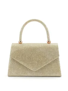 Élégant sac à main de soirée pailleté avec rabat portefeuille et poignée mariage fête.