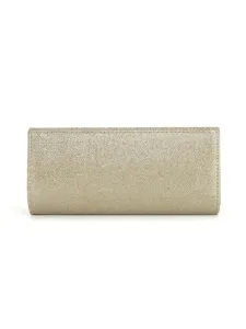 Elegant gold glitter clutch bag for women, perfect for evening parties, weddings and events.