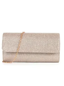 Élégant sac de soirée pochette pailleté pour femmes, sac bandoulière chaîne élégant.