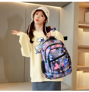 Sac a dos ecole pour etudiants loisir cartable avec plusieurs poches design tendance quotidien