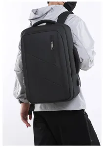 Zaino uomo lavoro viaggio grande capacità borsa porta pc con porta USB per affari e scuola moderna