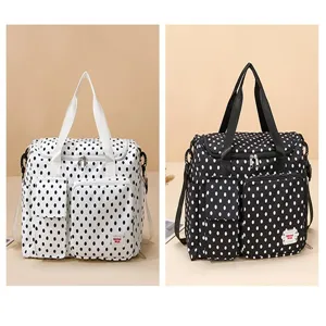 Grand sac de voyage a pois grande capacite sac a main pour le week end et bagage
