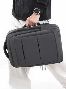 Sac a dos voyage affaires homme grande capacite ordinateur portable gris imperm