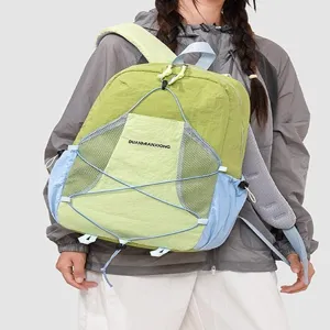 Leichter Outdoor Color-Block Rucksack lässige Studenten Reise Schultasche für Damen.