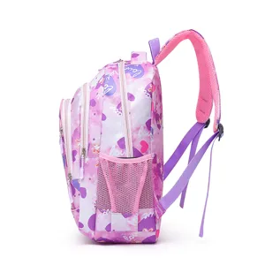 Ensemble de Sac à Dos Scolaire pour Étudiants Résistant à l'Eau avec Sac à Repas Bandoulière en Nylon Décontracté pour Adolescents