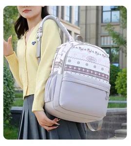 Sac à dos étudiant grande capacité style ethnique fourre-tout voyage extérieur pour femme