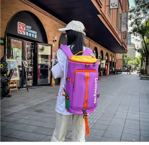 Sac à dos de voyage décontracté unisexe grande capacité sac de sport multifonctionnel