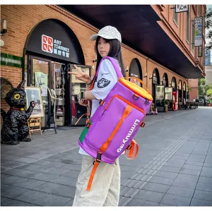 Grand sac à dos de voyage de loisirs sac de sport pour hommes et femmes violet