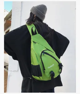 Schoudertas rugzak outdoor sport driehoek dagrugzak voor wandelen reizen groene