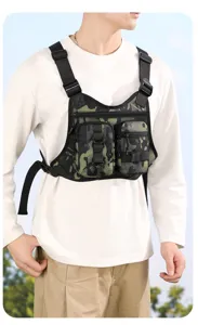 Dauerhafte Camouflage taktische Brusttasche Outdoor Multi-Tasche Weste Ausrüstung.