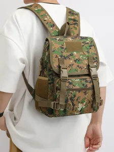 Taktischer digitaler Camo Rucksack für Outdoor Sportarten und tägliches Reisen geeignet.