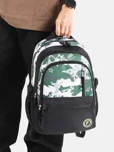 Fashion casual camouflage backpack large capacity student school bag laptop daypack for travel